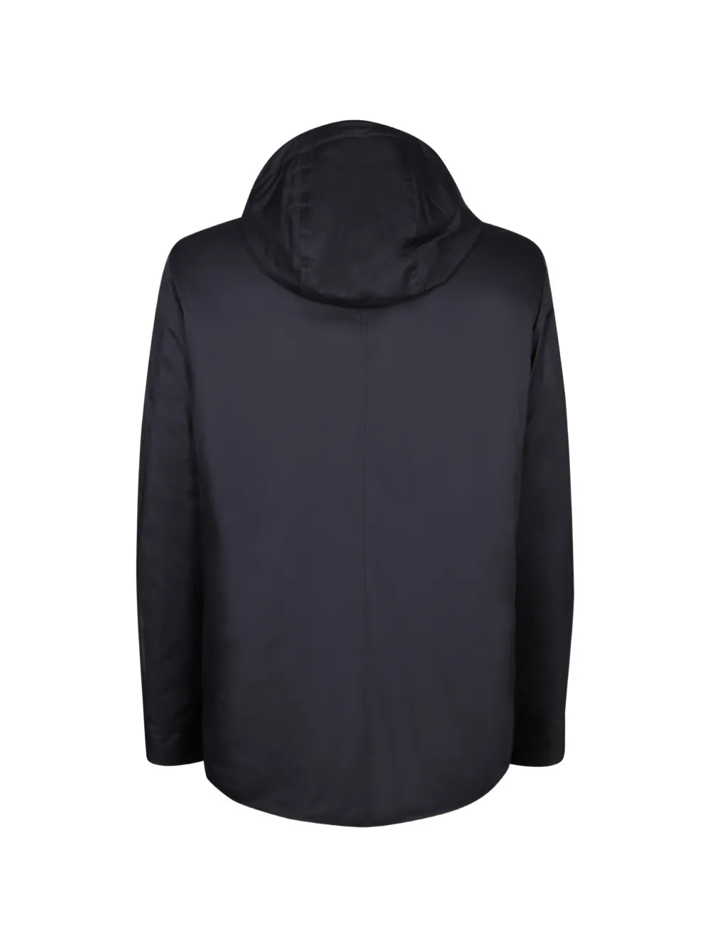 Moorer Jack met verborgen sluiting en capuchon Blauw