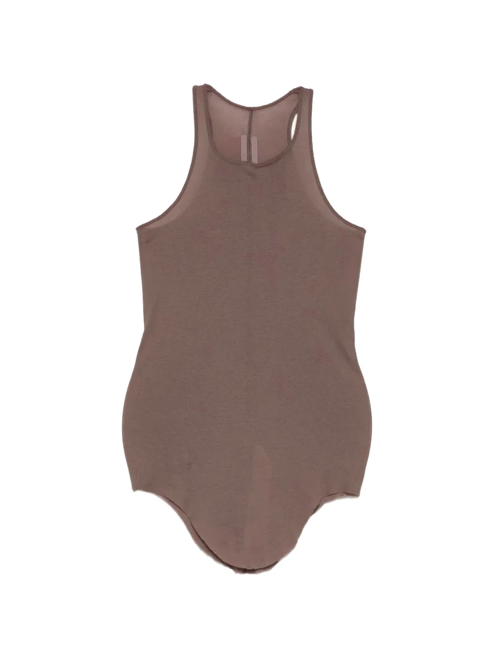 Rick Owens ribbed-knit tank top - Marrone