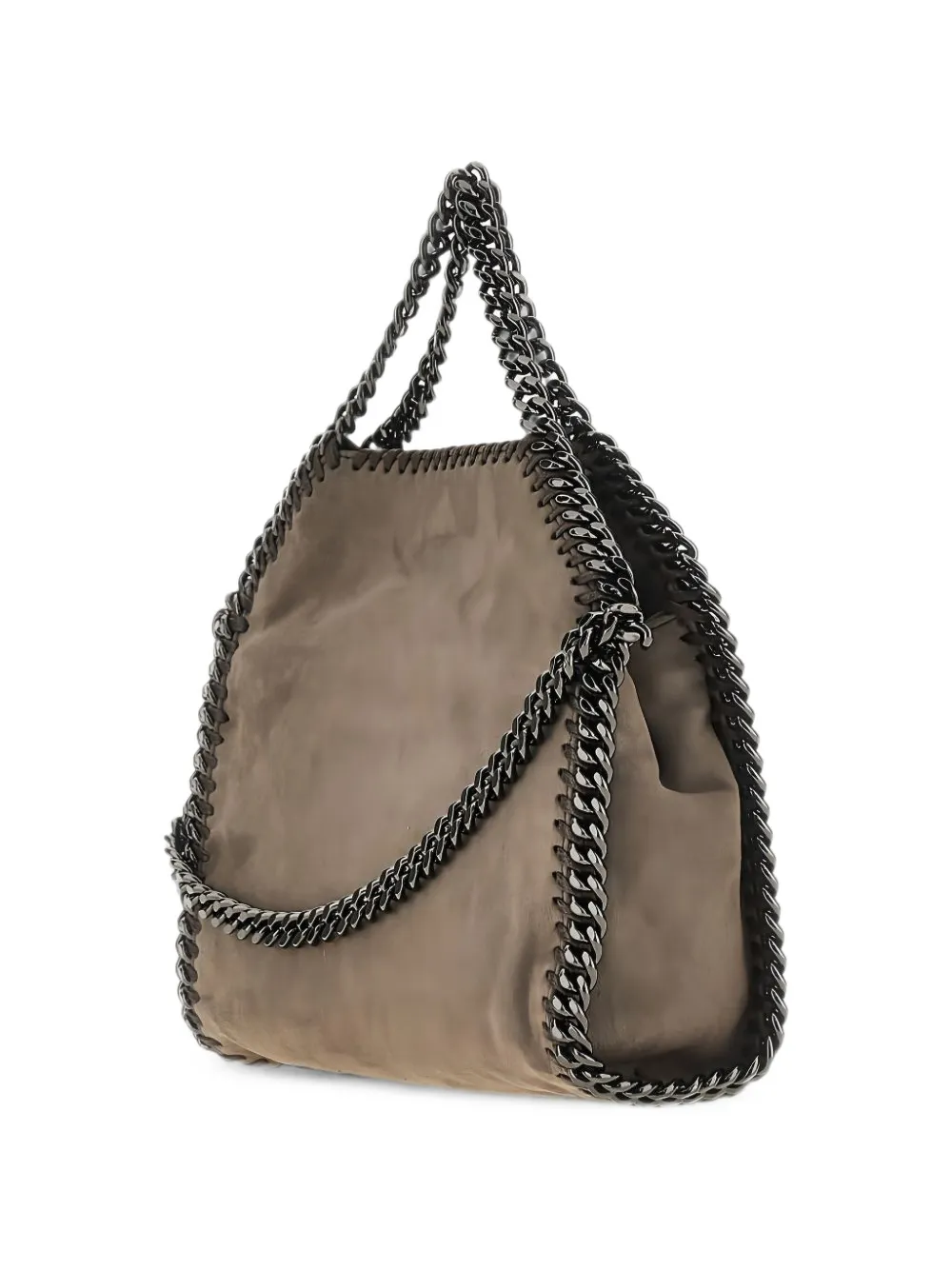Stella McCartney Falabella chain-trim tote bag Beige