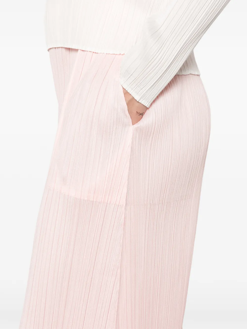 Pleats Please Issey Miyake Cropped plooibroek Roze