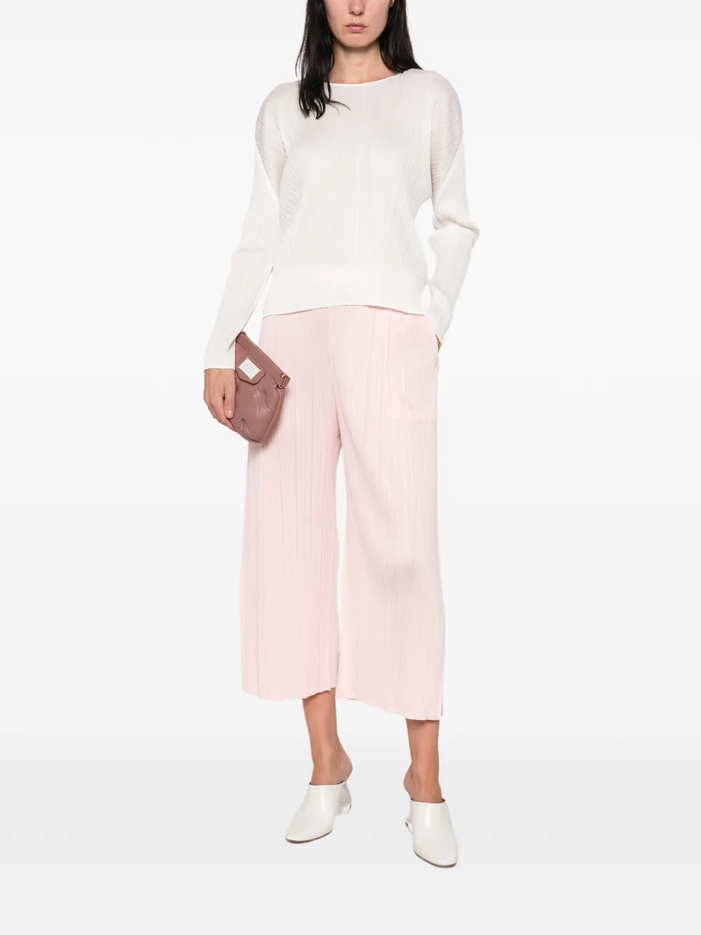 Pleats Please Issey Miyake Cropped plooibroek Roze