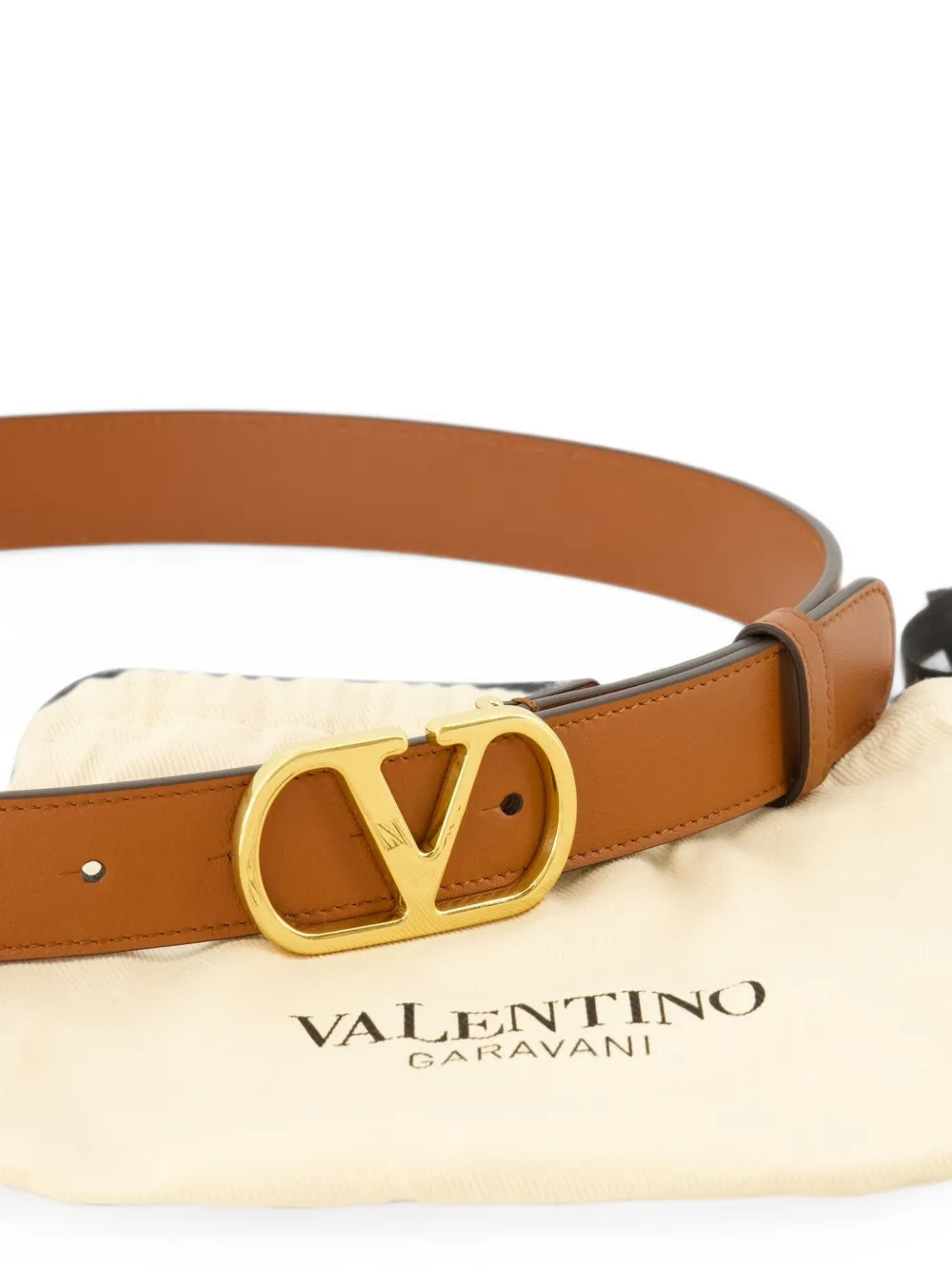 Valentino Garavani Leren riem Bruin