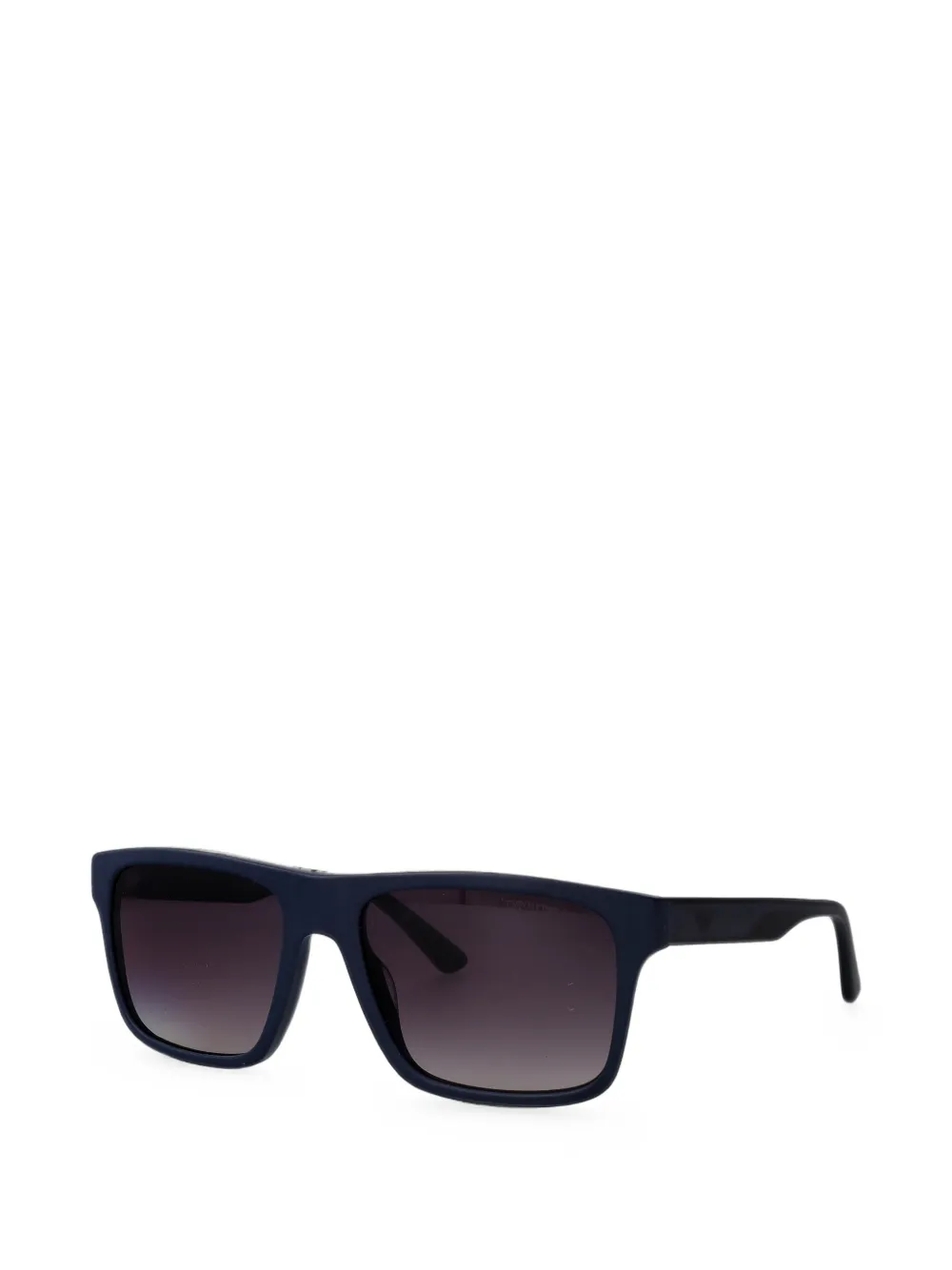 Emporio Armani Zonnebril met rechthoekig montuur Blauw