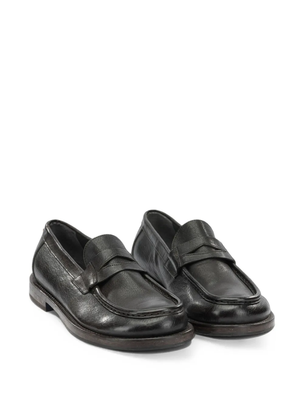 Moma leather loafers Zwart