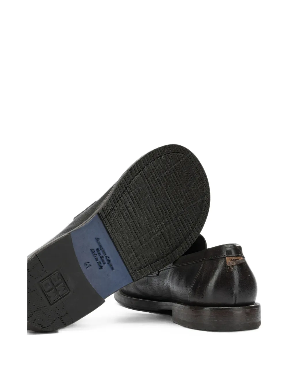 Moma leather loafers Zwart