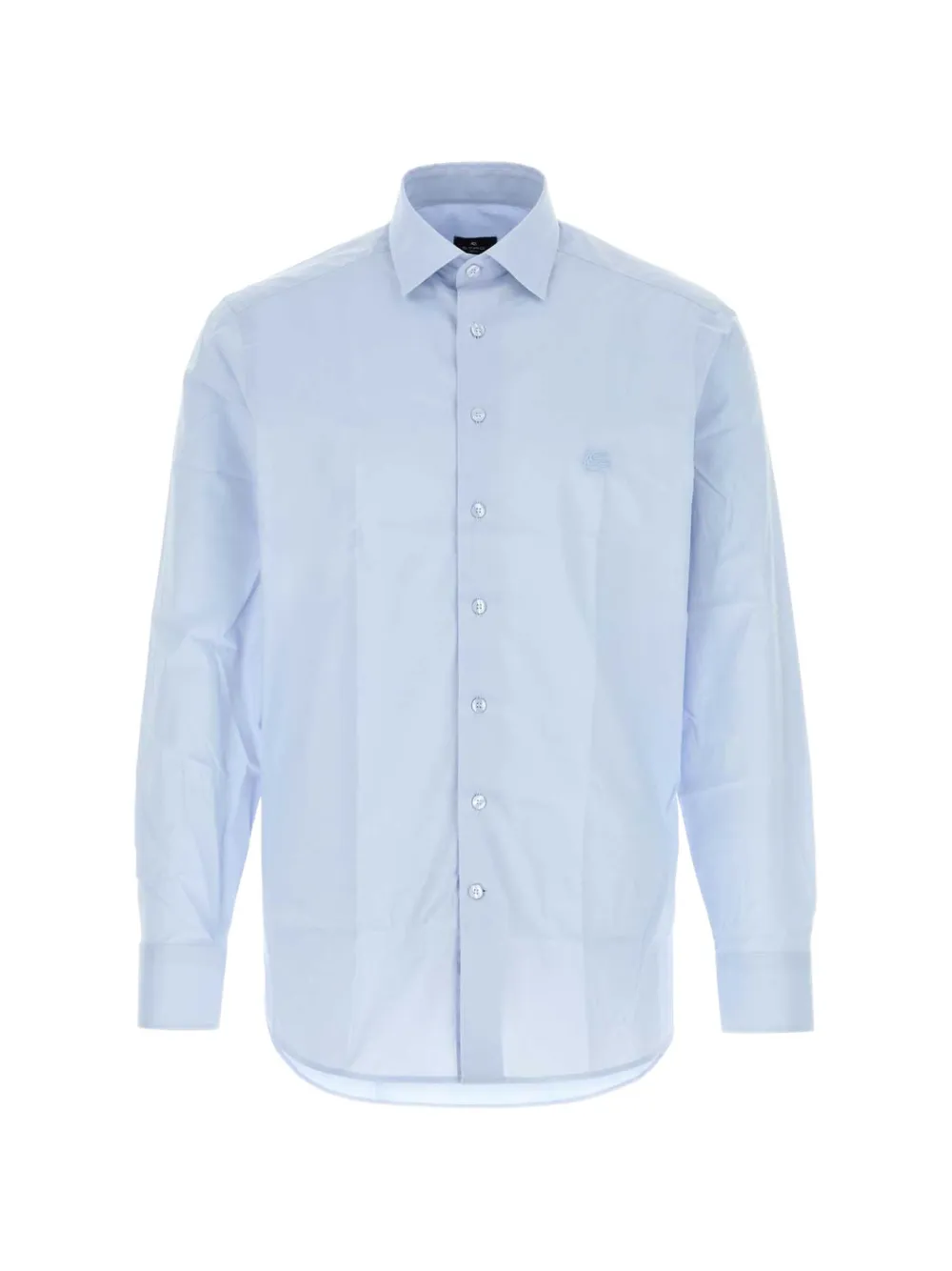 ETRO logo-embroidered shirt - Blu