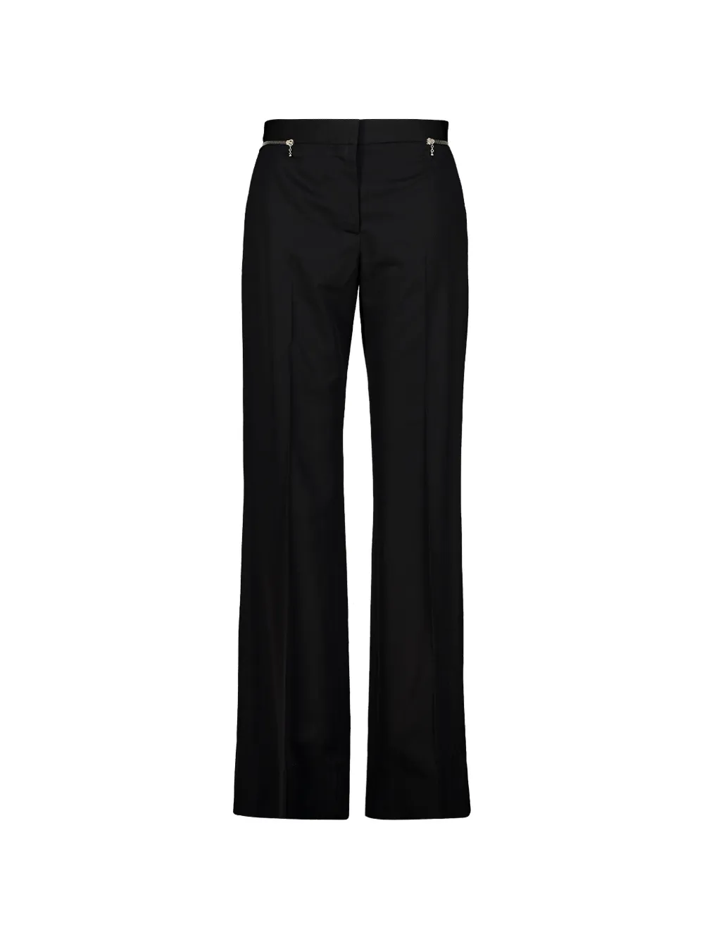 Stella McCartney zipper-detail straight-leg pants - Nero