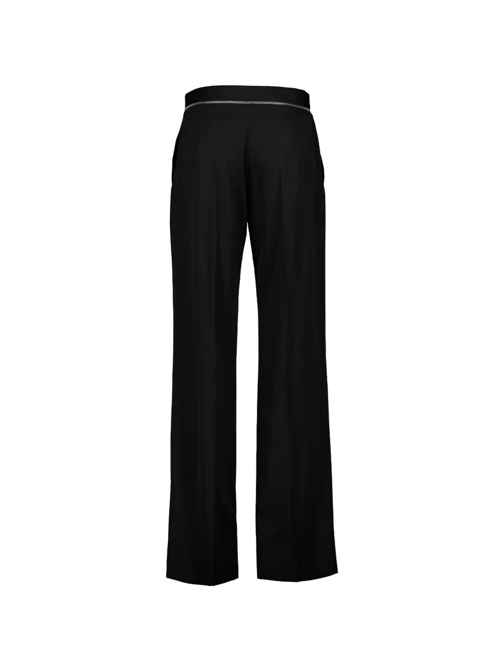 Stella McCartney Straight broek met ritsdetail Zwart