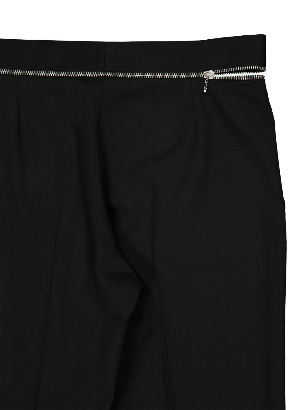 Stella McCartney Straight broek met ritsdetail Zwart