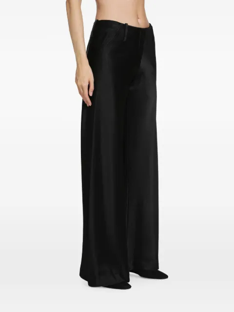YEHUAFAN satin wide-leg trousers