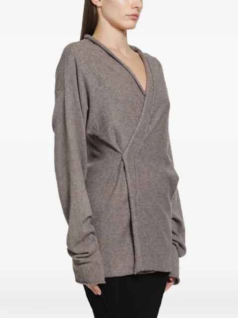 YEHUAFAN ribbed wrap cardigan