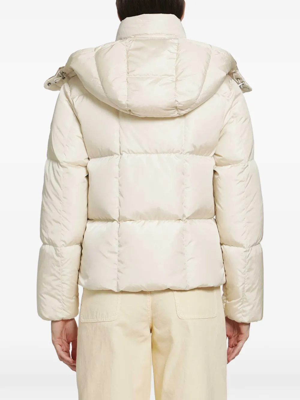 Moncler Castlenew donsjack met capuchon Beige