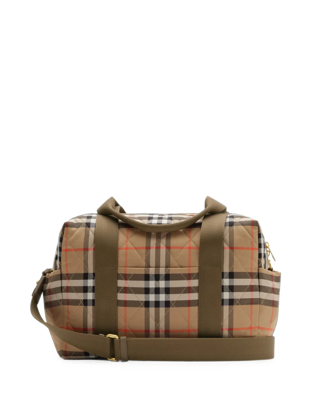 Burberry Kids Check Nylon changing bag Beige