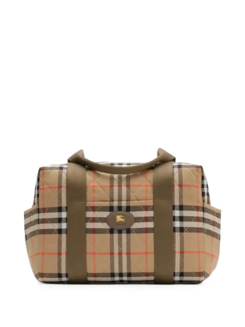 Burberry Kids Check Nylon changing bag