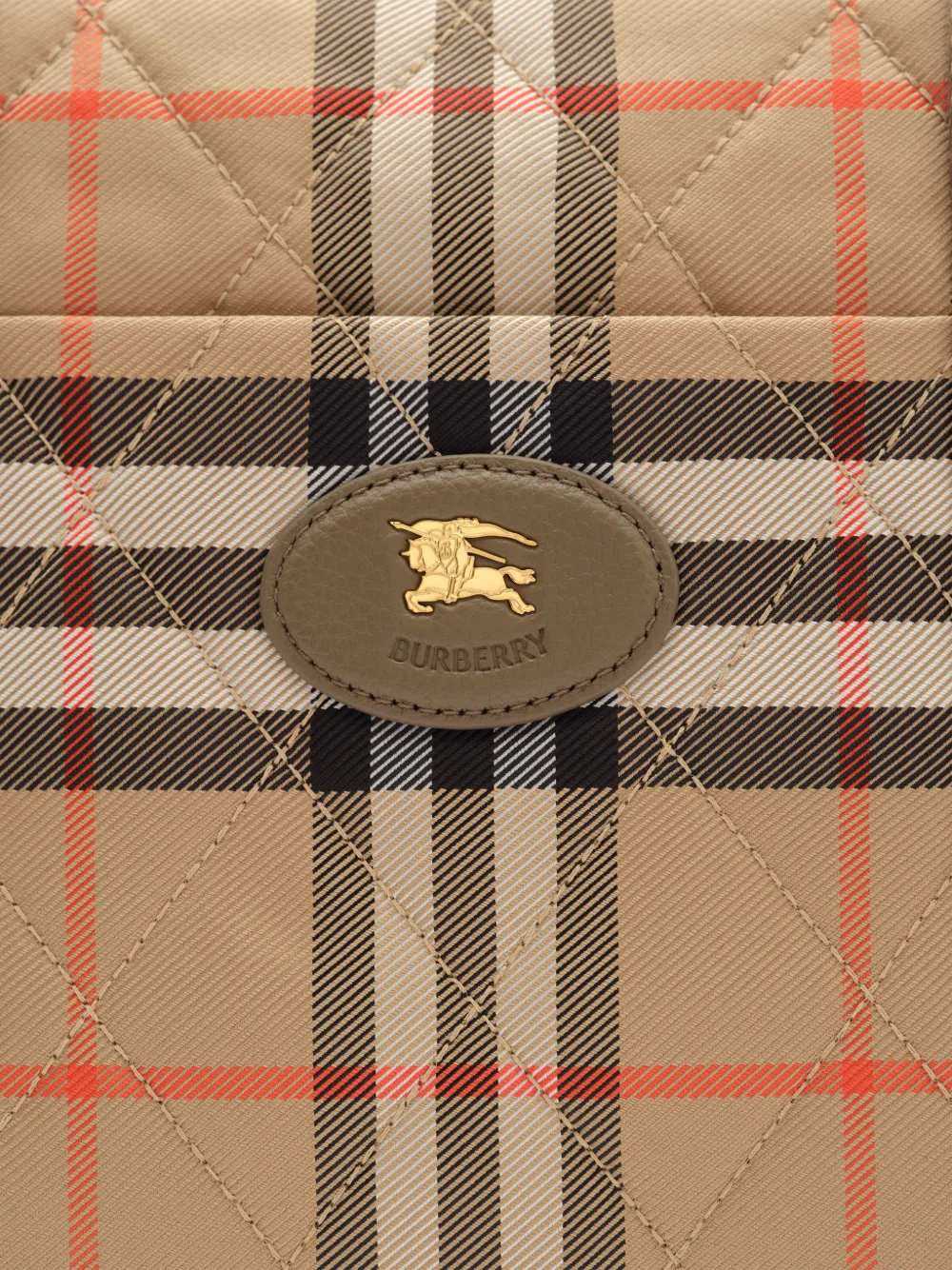 Burberry Kids Check Nylon changing bag Beige
