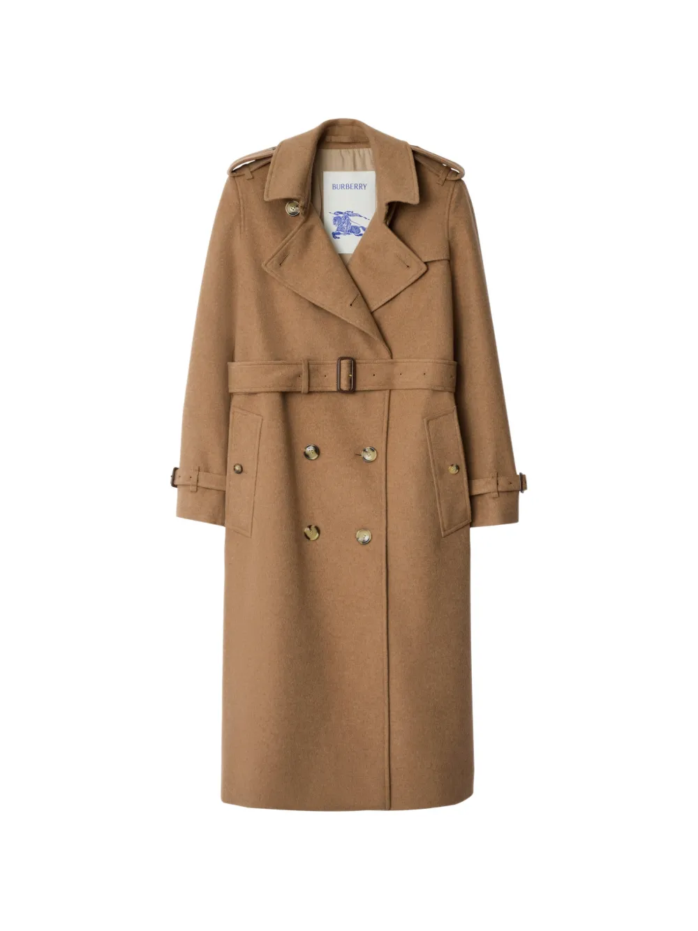 Burberry long cashmere Kensington trench coat - Toni neutri