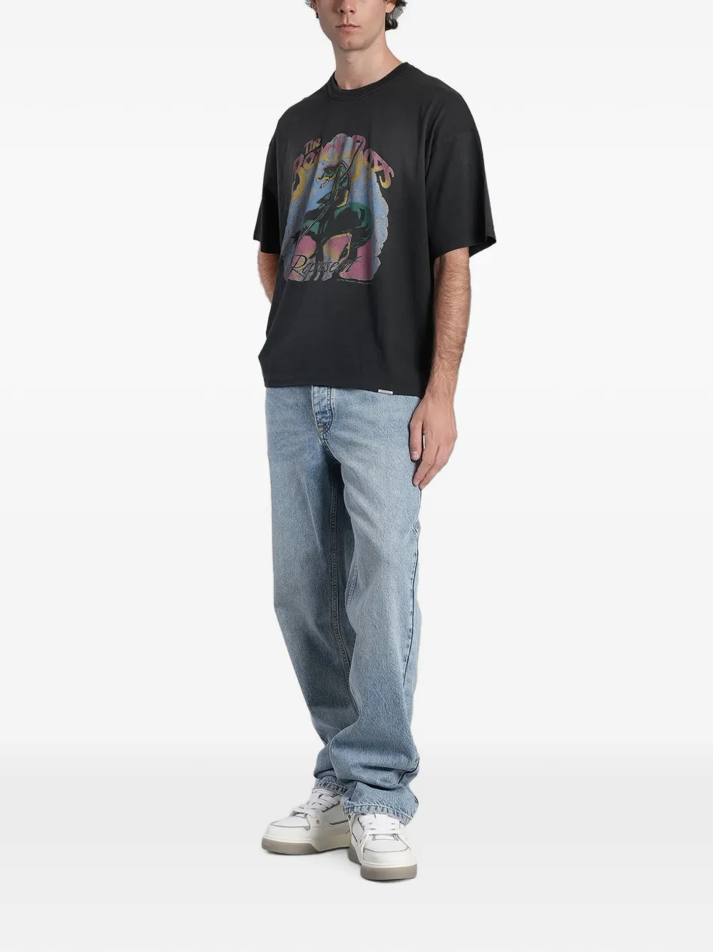 Represent Heaton jeans met logo-patch Blauw