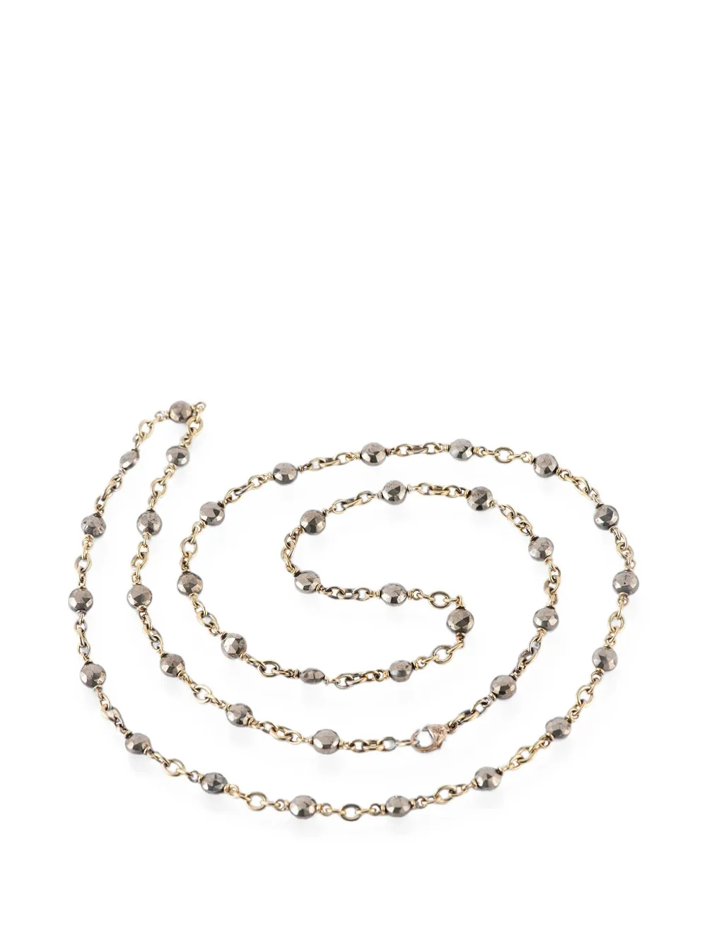 Sylva & Cie Hematite Beaded Necklace In Multi