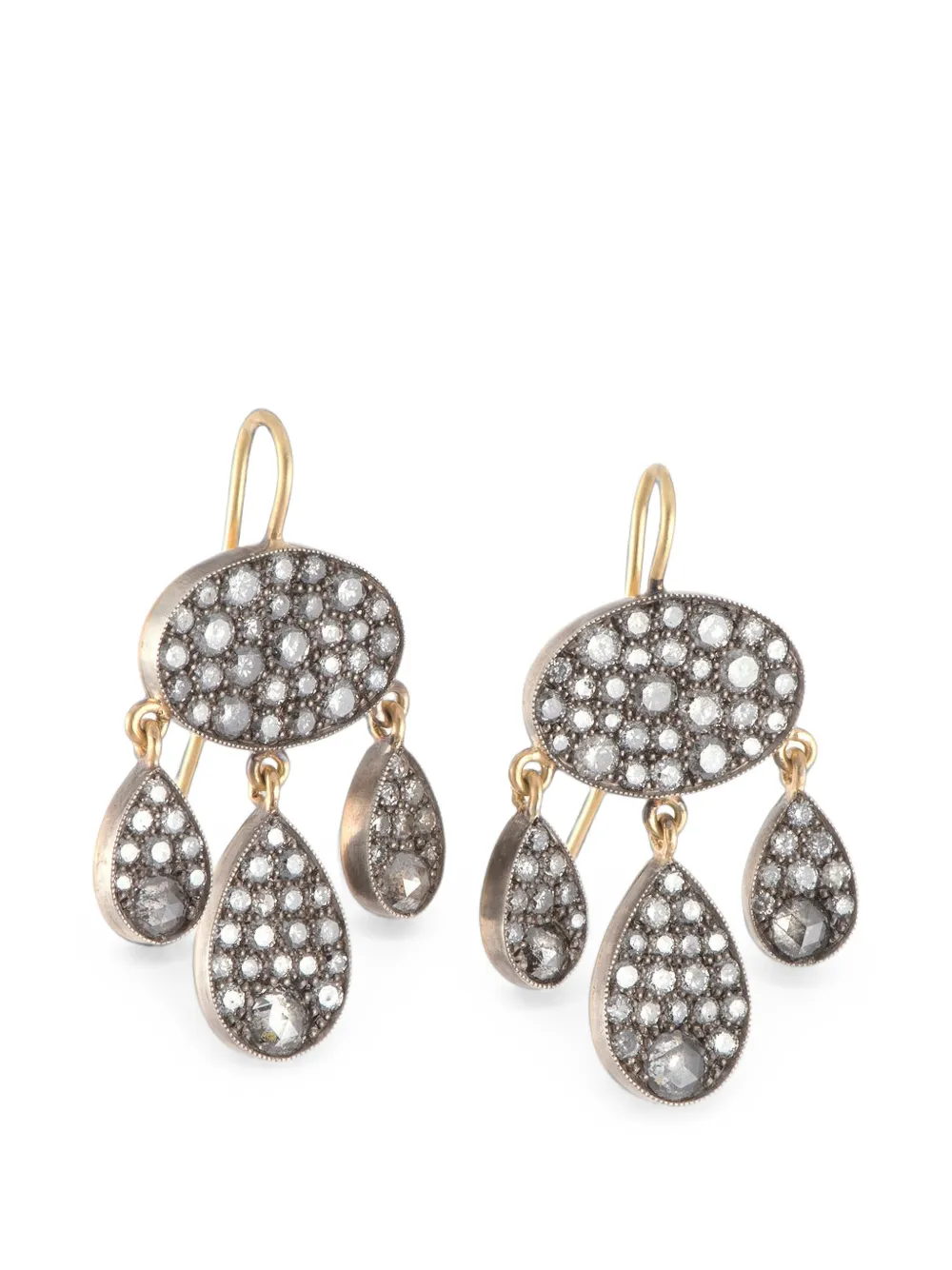 Sylva & Cie diamond drop earrings - Oro