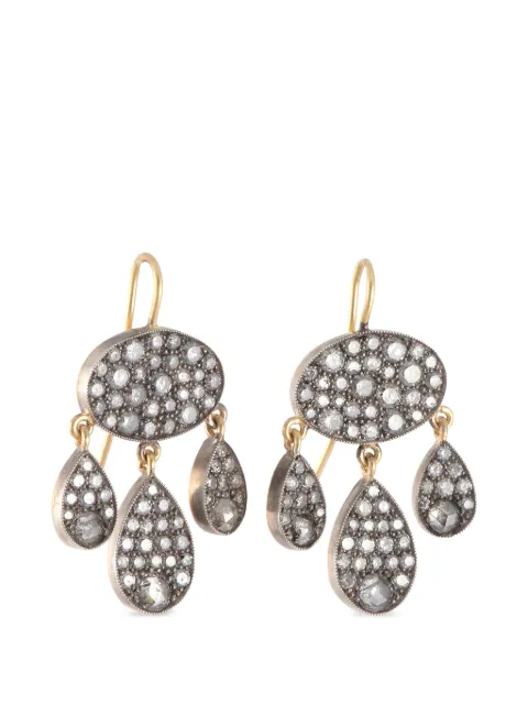 Sylva & Cie diamond drop earrings