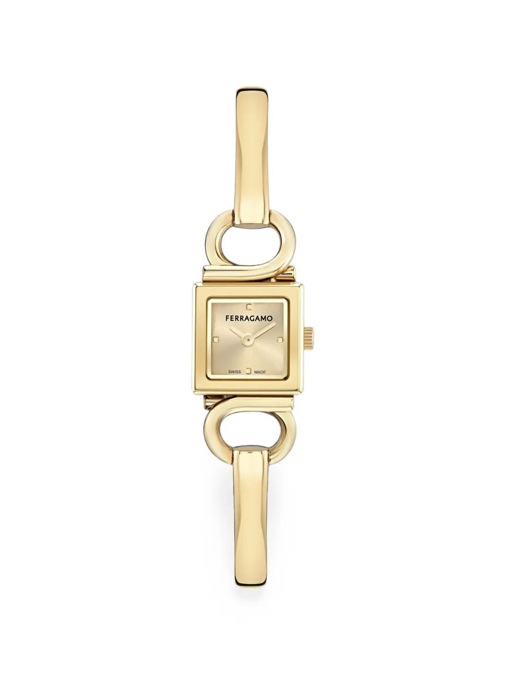 Ferragamo montre Gancio Evo Bangle 18 mm - Or Ferragamo montre Gancio Evo Bangle 18 mm - Or