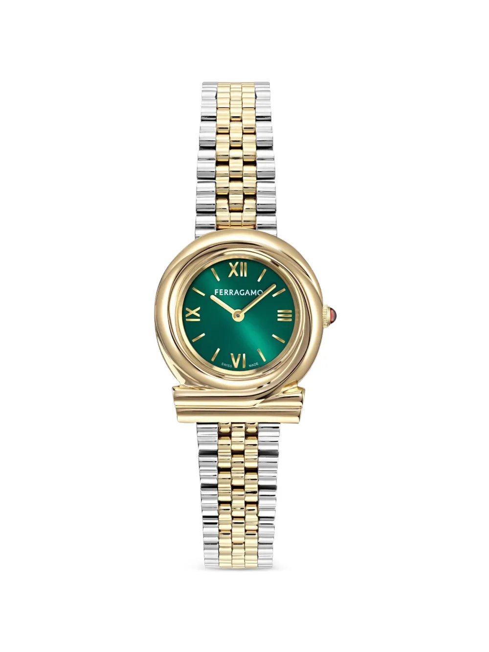 Ferragamo Orologio Gancini Twisted 28mm - Verde