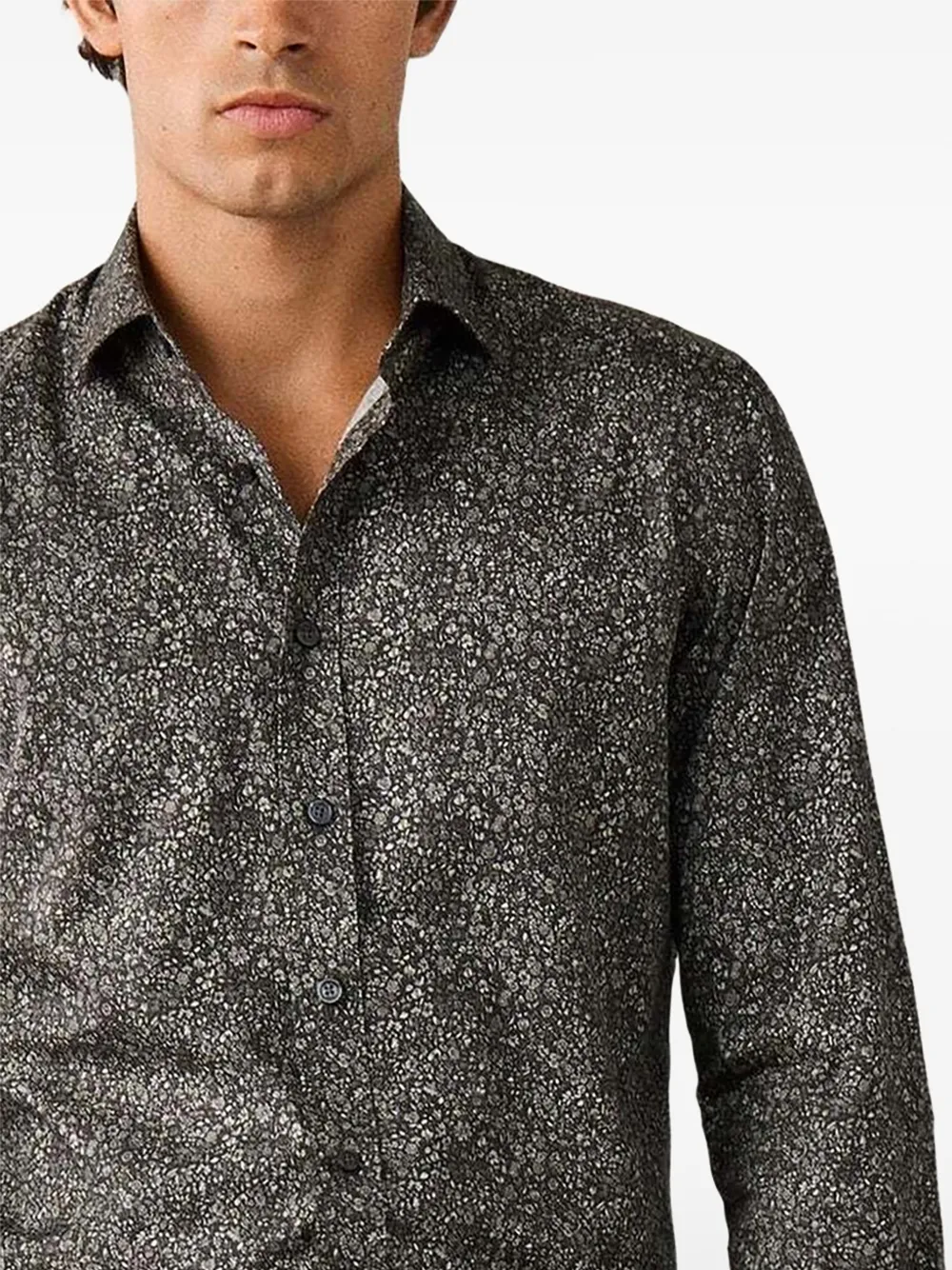Hackett London wildflower-print shirt Bruin