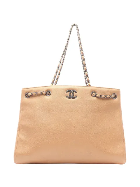 CHANEL Pre-Owned 2015-2016 CC Caviar Chain tote bag