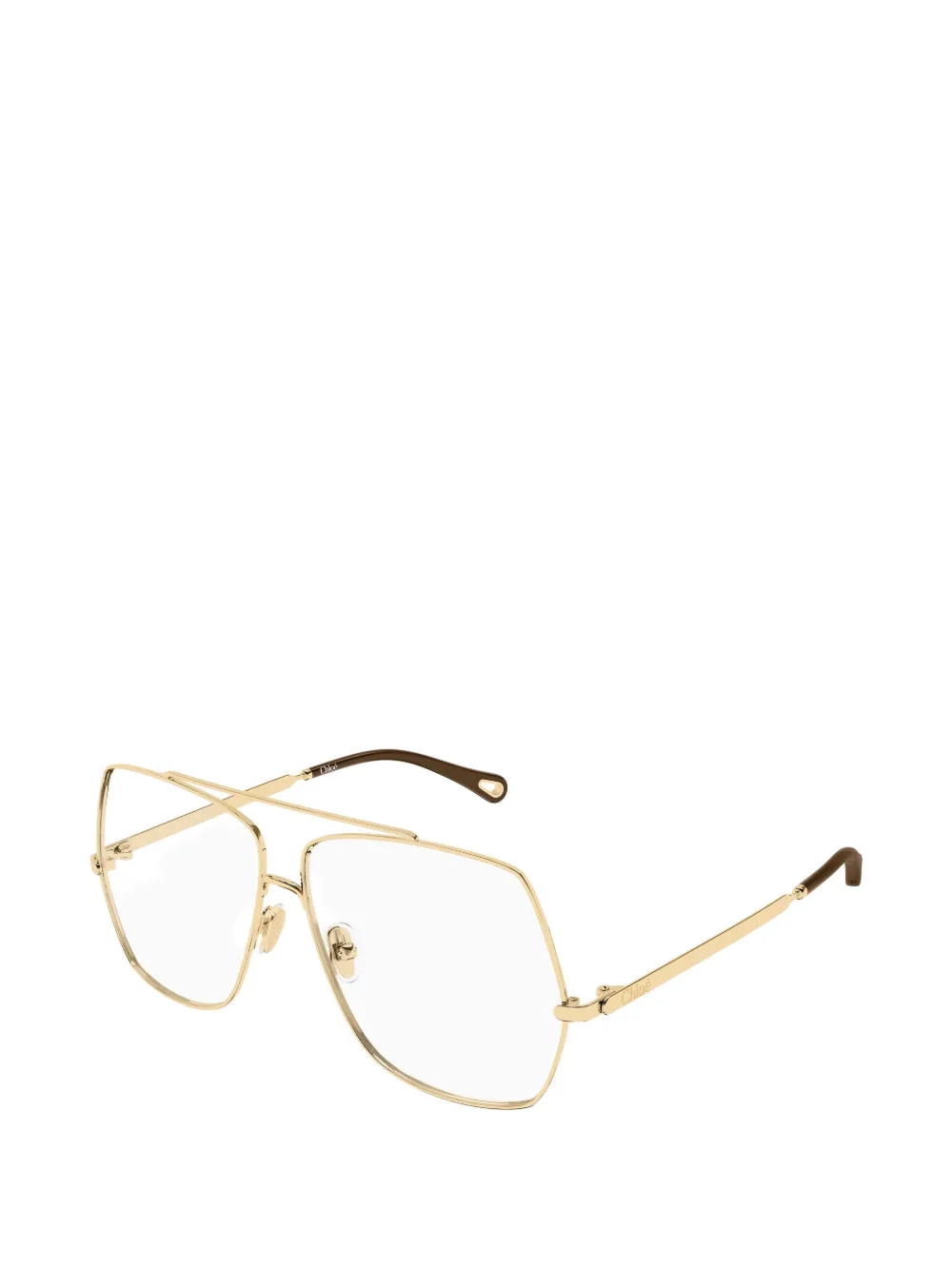 Chloé Eyewear Occhiali da sole Alice con montatura stile pilota - Oro