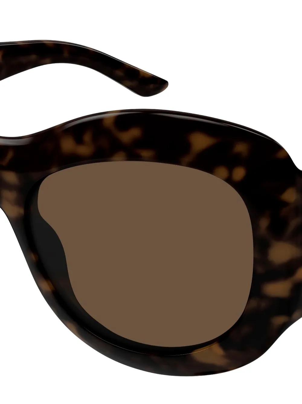Gucci Eyewear Double G zonnebril met vlinder montuur Bruin