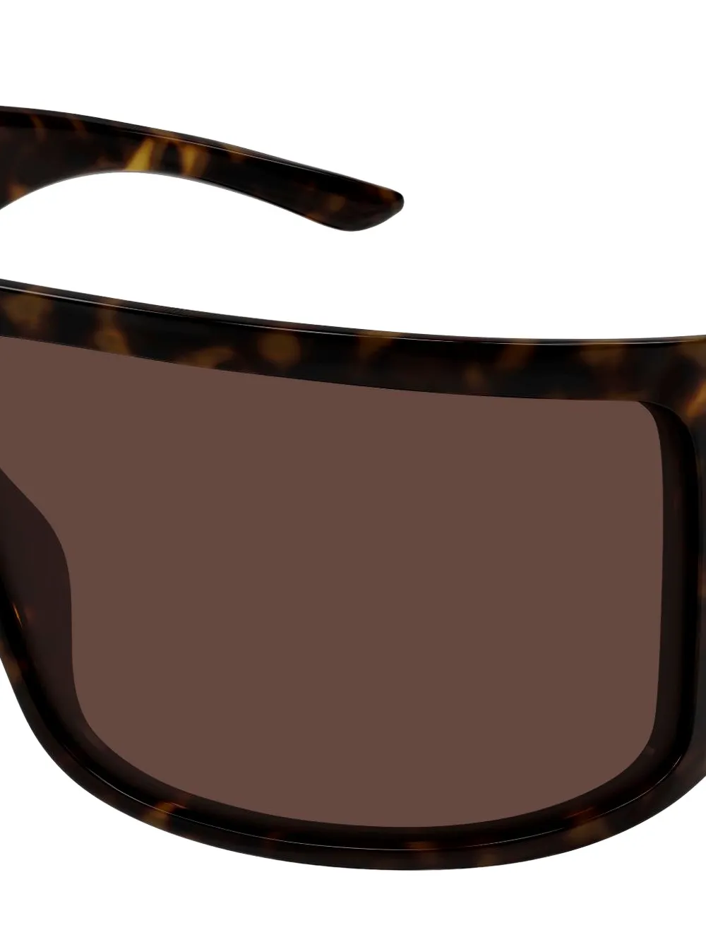 Gucci Eyewear Zonnebril met vierkant montuur en schildpadschild design Bruin