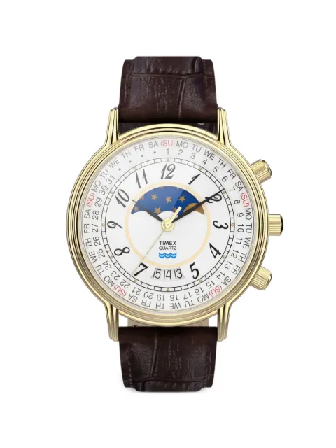 TIMEX 1990 Moon Phase And Calendar Dial Reissue 37mm watch