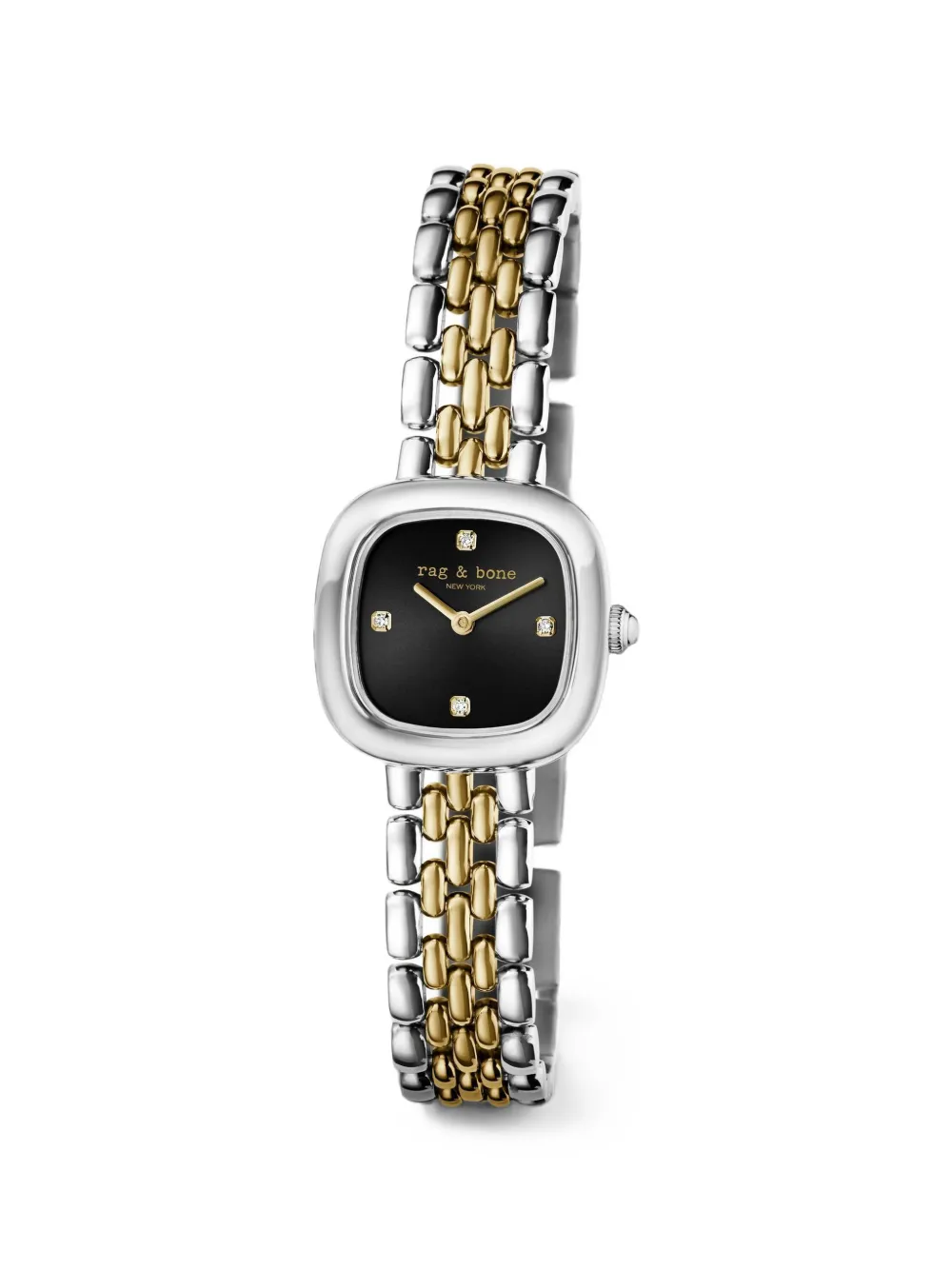rag & bone montre Maxine 22 mm taille coussin - Noir rag & bone montre Maxine 22 mm taille coussin - Noir