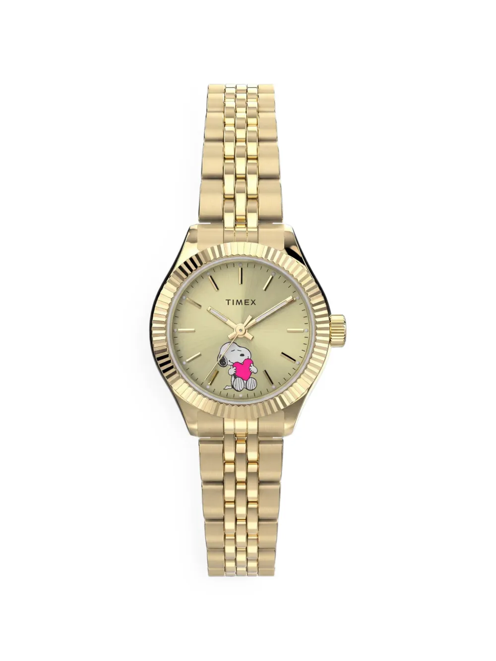 TIMEX x Peanuts Legacy mini montre-bracelet Heart Hug 25 mm en acier inoxydable - Or TIMEX x Peanuts Legacy mini montre-bracelet Heart Hug 25 mm en acier inoxydable - Or