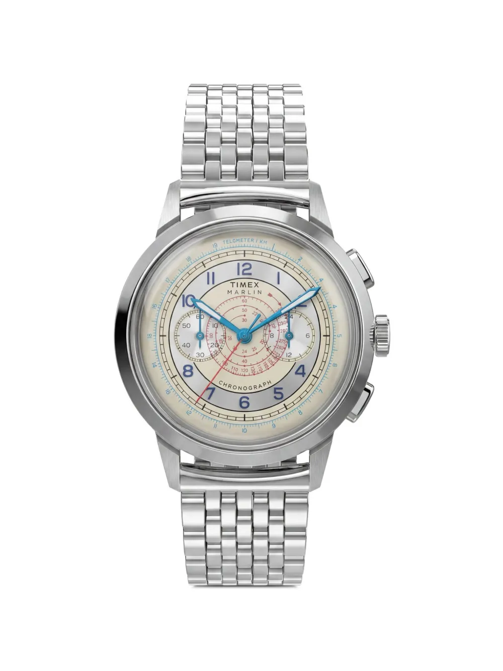 Timex Marlin® Neo Classic Chronograph 40mm Watch In Metallic