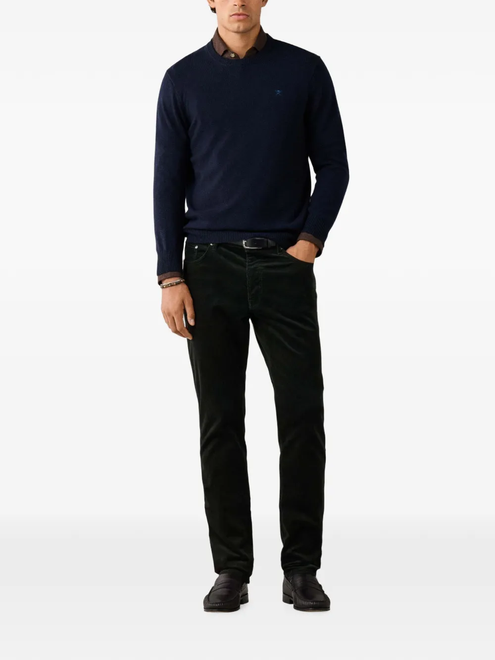 Hackett London crew-neck sweater Blauw