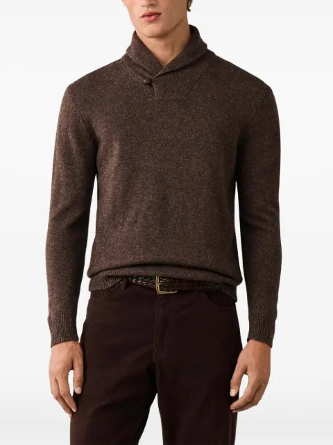 Hackett London shawl-collar sweater