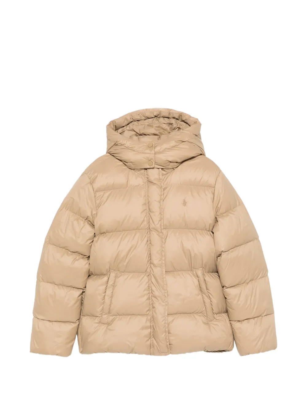 POLO RALPH LAUREN KIDS quilted hooded jacket - Nude