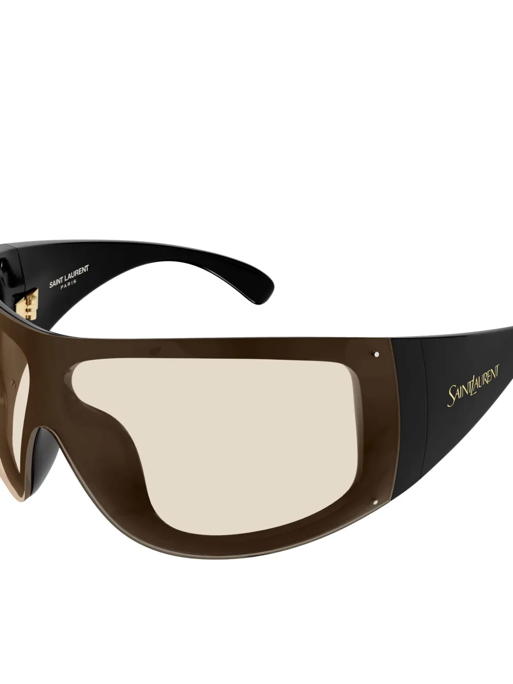 Saint Laurent Eyewear SL914 zonnebril met schildvormig montuur Zwart