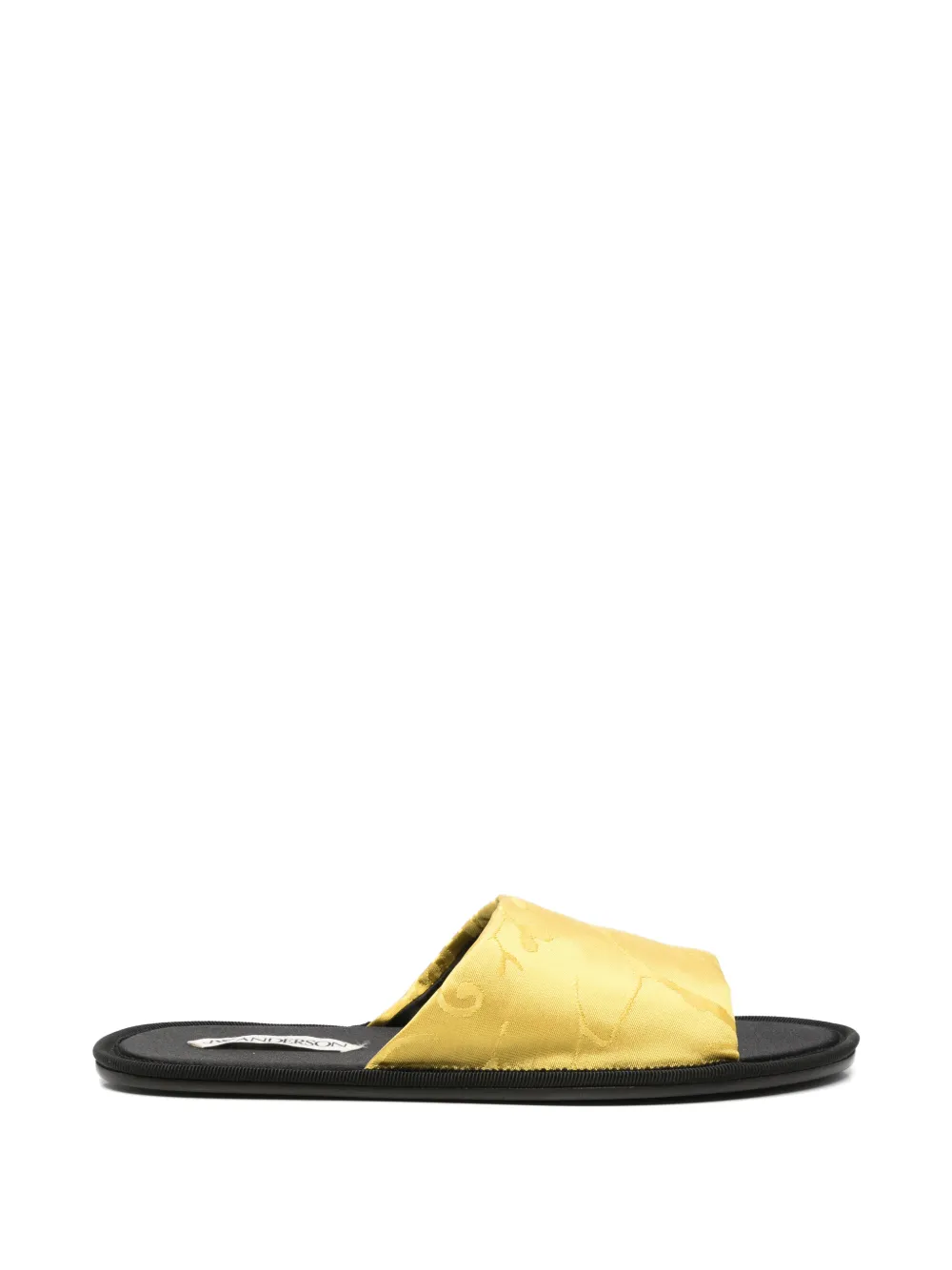 JW Anderson floral-jacquard slides - Jaune
