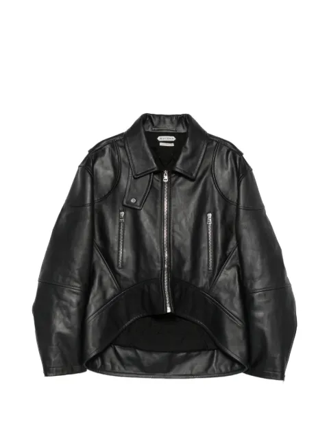 JW Anderson curved-hem cropped jacket