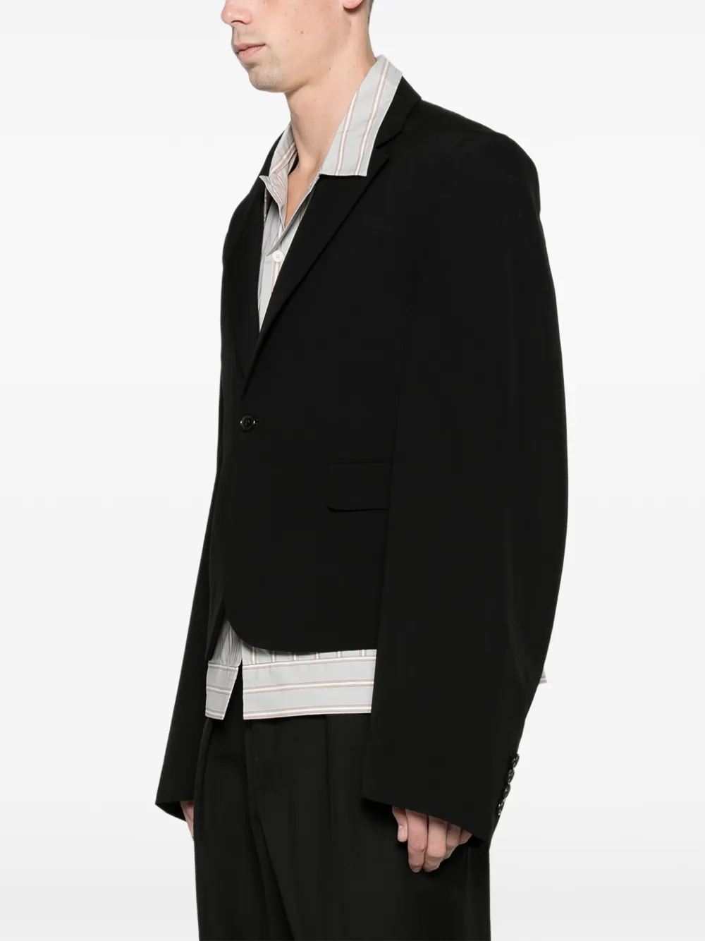 JW Anderson wide-sleeve blazer in black Zwart