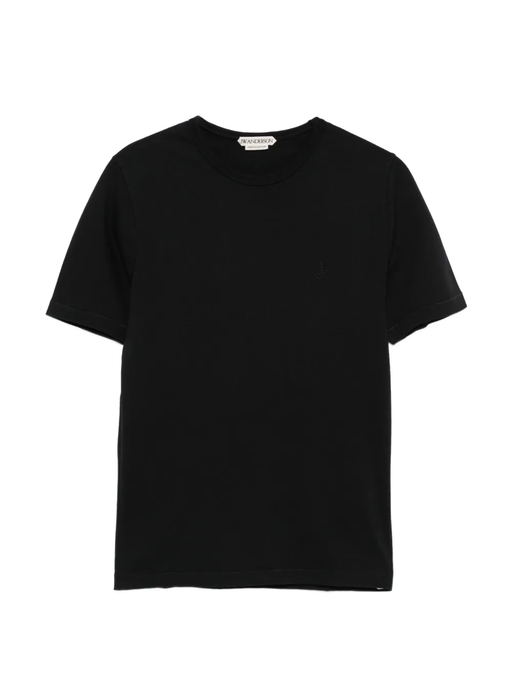 JW Anderson embroidered-Anchor T-shirt Zwart