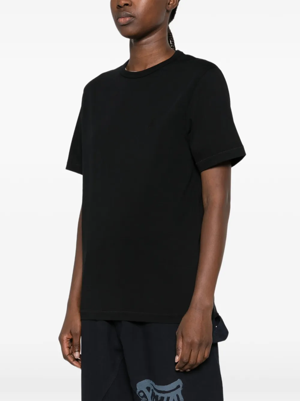 JW Anderson embroidered-Anchor T-shirt Zwart