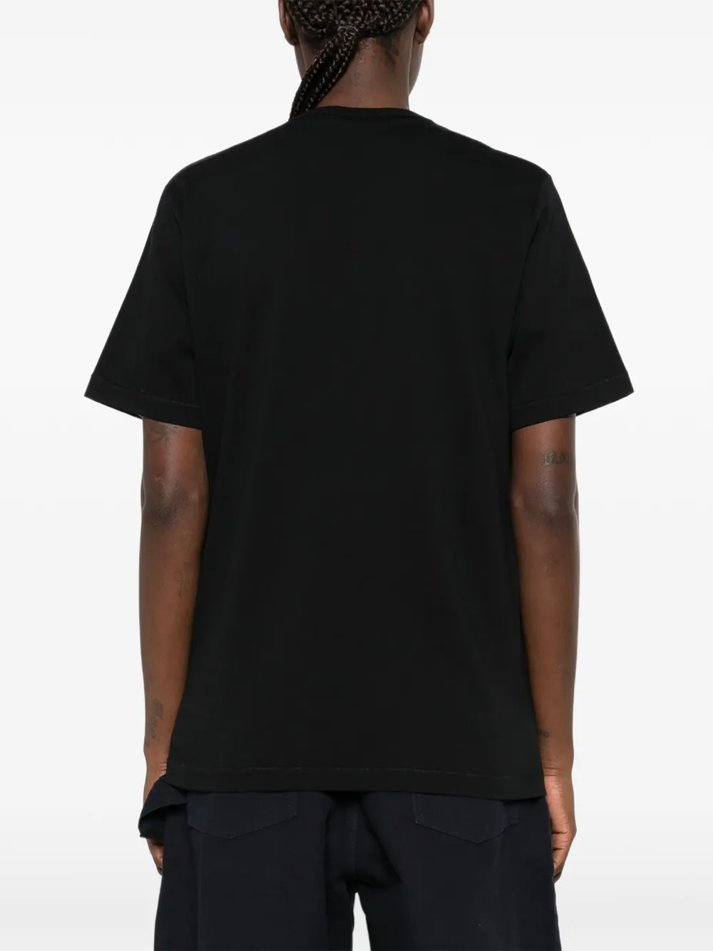 JW Anderson embroidered-Anchor T-shirt Zwart