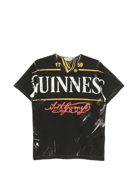 JW Anderson x Guinness bottle-top print T-shirt in black