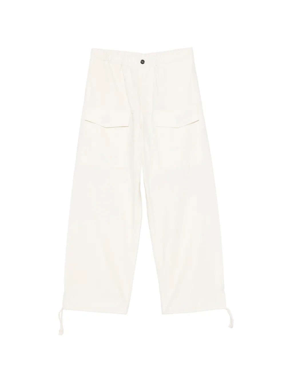 JW Anderson parachute track pants in ivory - Bianco