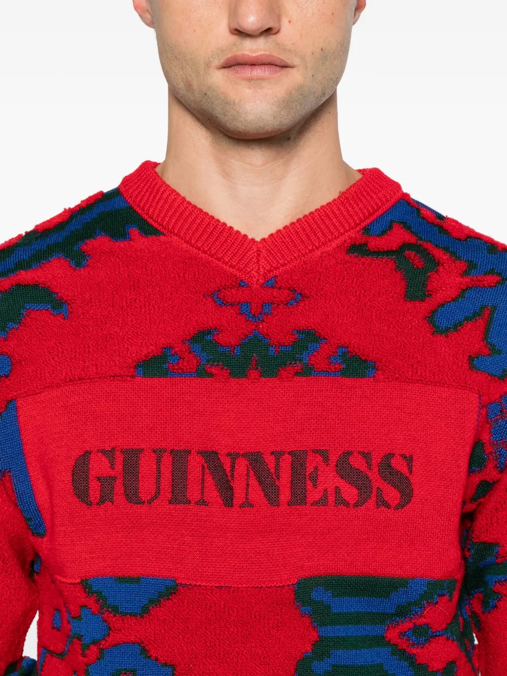 JW Anderson Guinness intarsia-knit sweater Rood