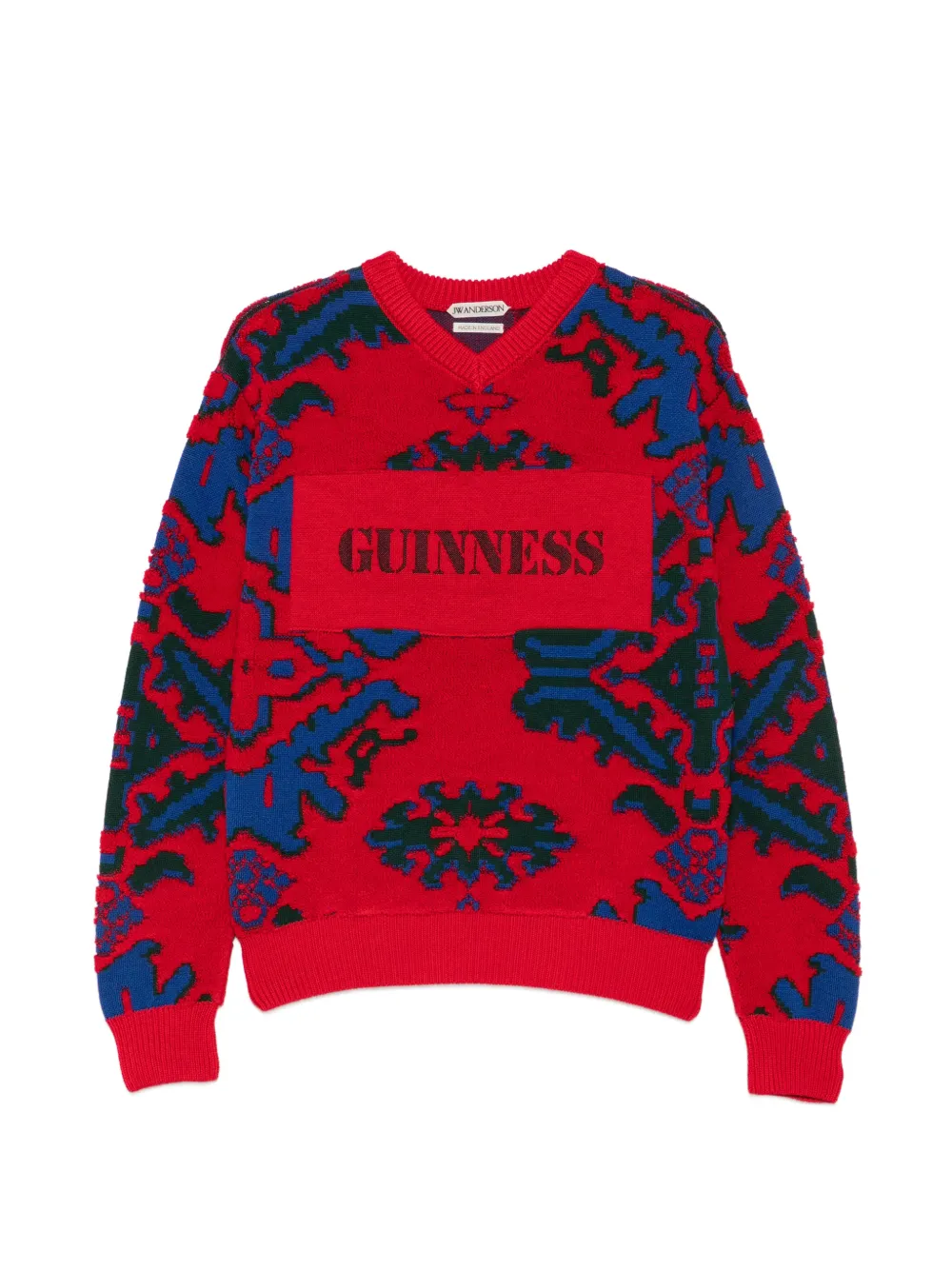 JW Anderson Guinness intarsia-knit sweater Rood