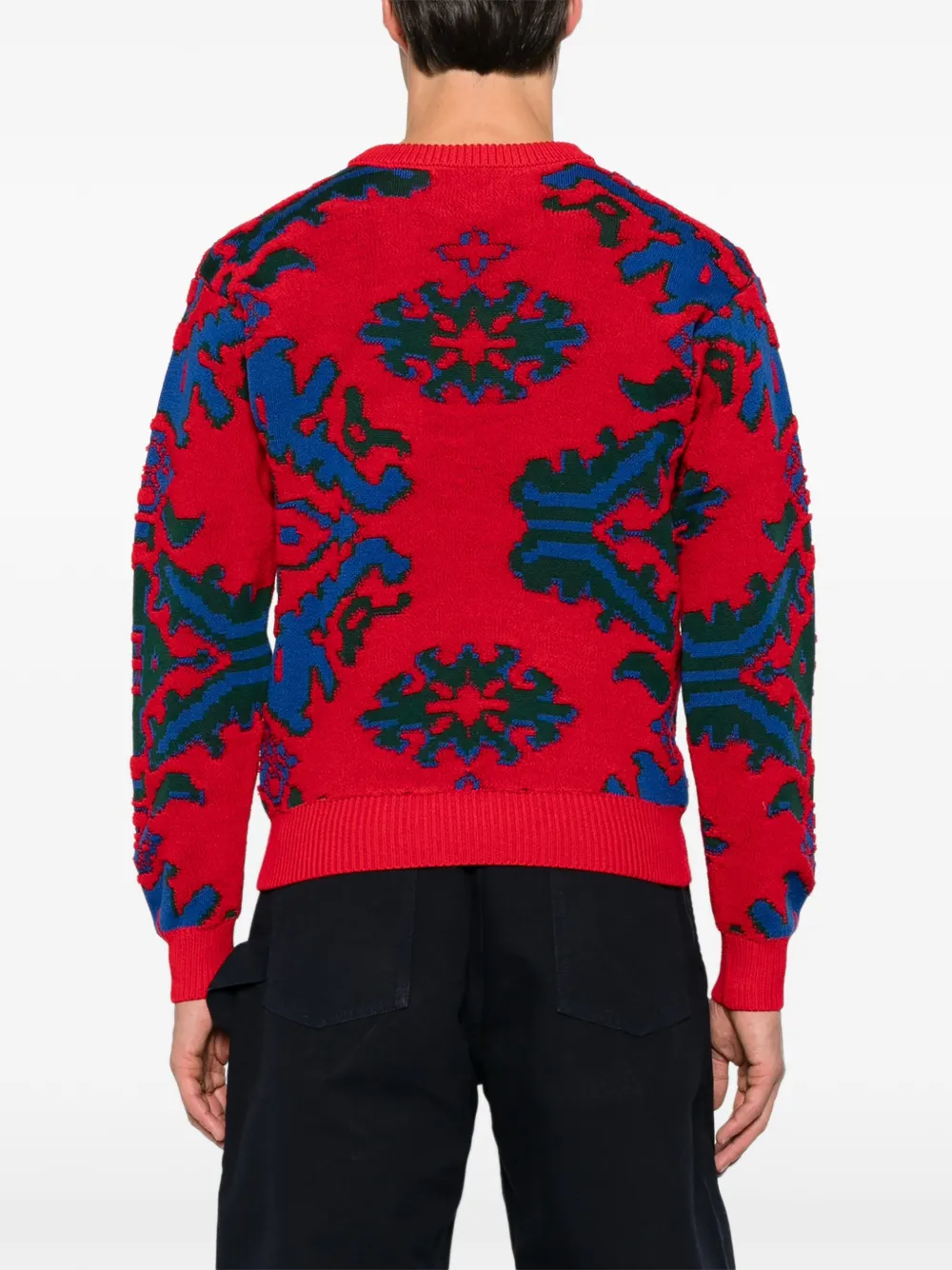 JW Anderson Guinness intarsia-knit sweater Rood